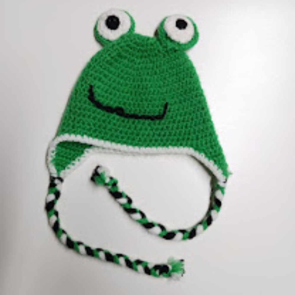 Handmade kids Frog hat